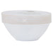 White Plastic Salad Bowls With Gold Rim 6 Oz 