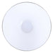 White Plastic Salad Bowls With Silver Rim 112 Oz - Each