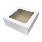 Caja EB - Caja para pasteles o panadería con ventana blanca de 10