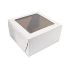 Caja EB - Caja para pasteles o panadería con ventana blanca de 10