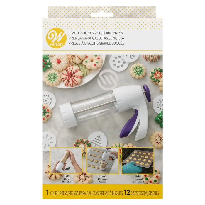 Wilton - Cookie Press Simple Success 13 Pcs - 1 Set