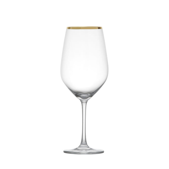 Wine Glass With Gold Rim