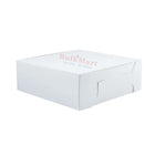 Caja para pasteles de 14 x 14 x 6.35 cm blanca - 250/paquete