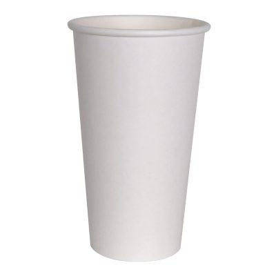 E2E - 20 Oz Hot Paper Cups White - 20 x 25 / Case - Bulk Mart