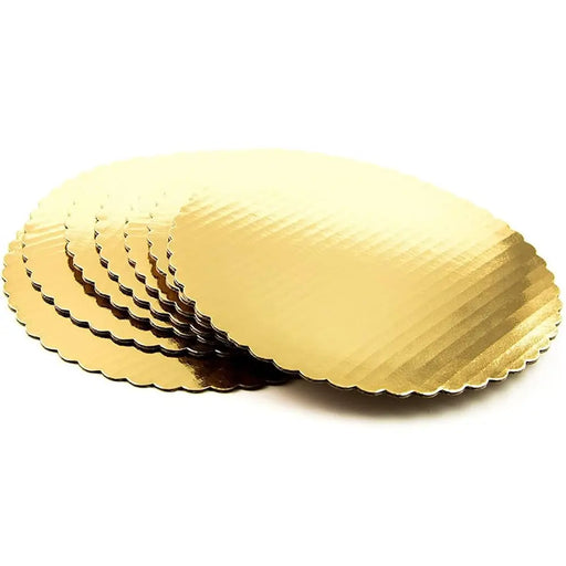 thin cake sheets gold scalloped