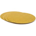 gold round thin cake boards