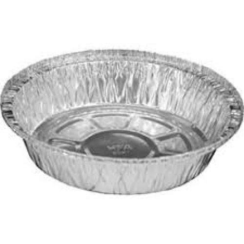 MC - 7" Round Heavy Aluminum Foil Takeout Container - 500/Case - Bulk Mart