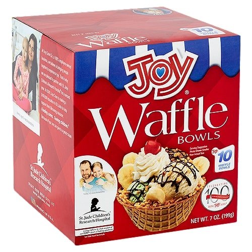 JOY - Waffle Bowls - 12 x 10/Case