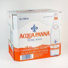 Acqua Panna - Natural Spring Water Glass Bottle - 12 x 750 ml - Bulk Mart