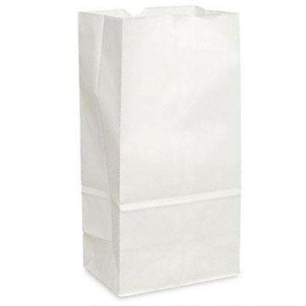 Atlantic - #12 - 12 Lbs White Paper Bag - 500/Pack - Bulk Mart