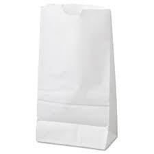 Atlantic - #12 - 12 Lbs White Paper Bag - 500/Pack - Bulk Mart