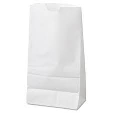 Atlantic - #2 - 2 Lbs White Paper Bag - 500/Pack - Bulk Mart