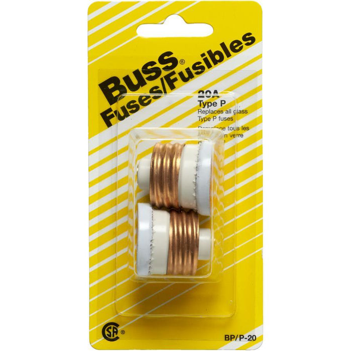 Bussmann - 20 AMP Fuses - 2 / Pack - Bulk Mart