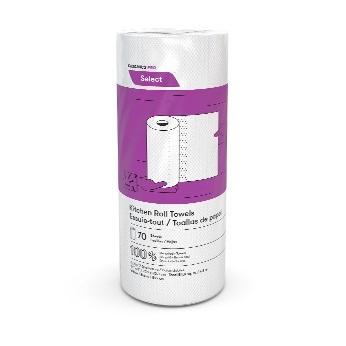 Cascades Pro - K070 - 2 Ply Wrapped Kitchen Towel Roll 11" x 8" - 12 x 70 Sheets/Case - Bulk Mart