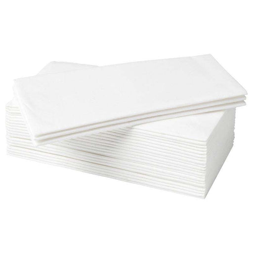 Chalet - 15" x 16" White 2 Ply Dinner Napkins 1/8 Fold - 100/Pack - Bulk Mart