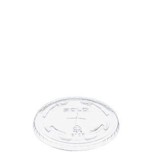 Dart - 610TS Clear Flat Straw Slot Lid For TP9D-TP10D - 100/Sleeve - Bulk Mart
