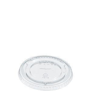 Dart - 695TS Clear Flat Straw Slot Lid For Y12S -Y14 - 100/ Sleeve - Bulk Mart