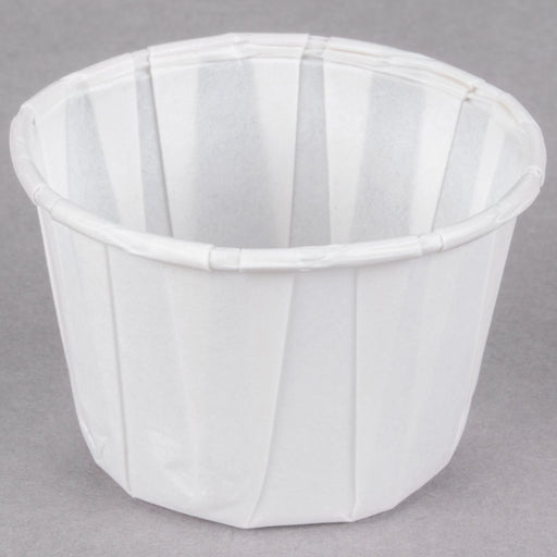 Dart Solo - 0.5 Oz White Paper Souffle / Portion Cups - 5000 / Case - Bulk Mart