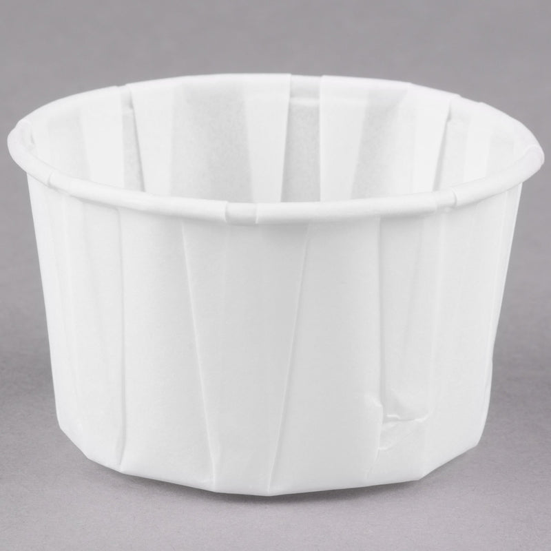 Dart Solo - 2 Oz White Paper Souffle / Portion Cups - 5000 / Case - Bulk Mart