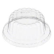 Dart Solo - Clear Dome Plastic Lids No Hole For 3.5 Oz Food Container - 100/Pack - Bulk Mart