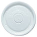 Dart Solo - Vented Flat Plastic Lids White For 3.5 Oz Food Container - 2400/Case - Bulk Mart