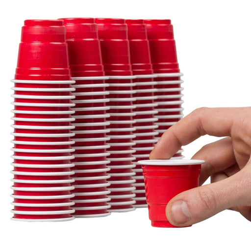 DURA - 2 Oz Red Shot Glasses - 30/Pack - Bulk Mart