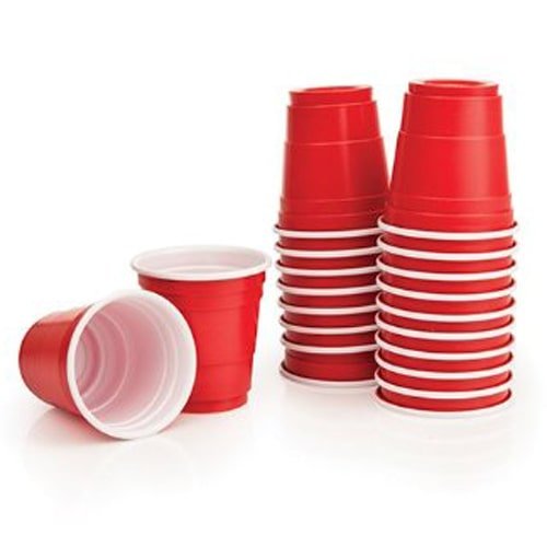 DURA - 2 Oz Red Shot Glasses - 48 x 30 / Case - Bulk Mart