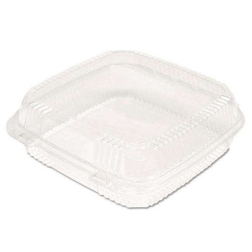 DURA - 9" Large Clear Hinged Container - 50/Pack - Bulk Mart