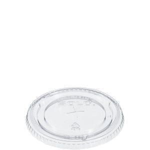 DURA - Clear Flat Lid Straw Slot For 7 Oz Cold Cups - 1000/Case - Bulk Mart