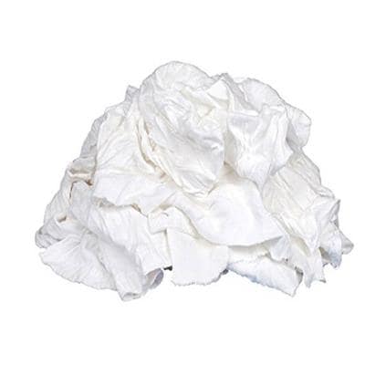 DURA - White Wiping Rags in Box - 20 Lbs - Bulk Mart