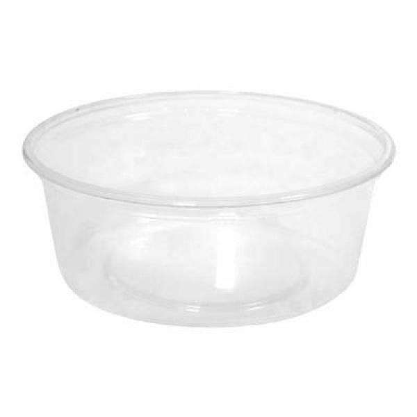 E Hofmann - HT08 - 8 Oz Plastic Deli Container Clear - 500/Case - Bulk Mart