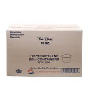 E Hofmann - HT12 - 12 Oz Plastic Deli Container Clear - 50/Pack - Bulk Mart