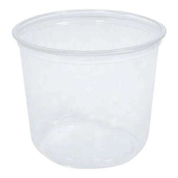 E Hofmann - HT24 - 24 Oz Plastic Deli Container Clear - 500/Case - Bulk Mart