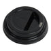 E2E - 10-24 Oz - 90mm Dome Sip Lids Black - 10 x 50 / Case - Bulk Mart