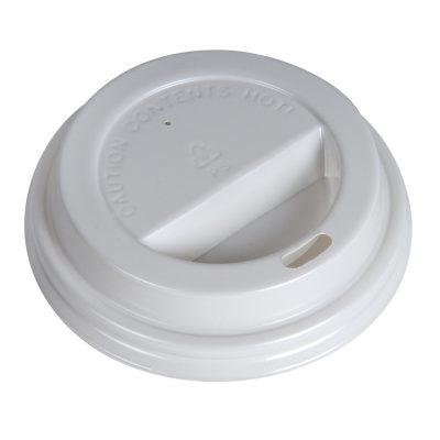 E2E - 10-24 Oz - 90mm Dome Sip Lids White - 10 x 50 / Case - Bulk Mart