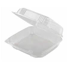 Ecopax - OPS883S - 8" Plastic Clamshell Container - 250/Case - Bulk Mart