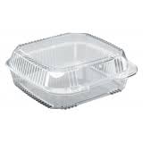 Ecopax - OPS993S - 9" Plastic Clamshell Container - 250/Case - Bulk Mart