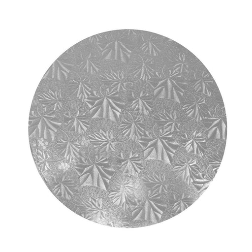 Enjay - 10" Round x 1/2" Thick Silver Cake Board - 12 / Case - Bulk Mart