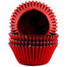 Enjay - 1.25" x 0.875 x 3" Red Brite Mini Foil Baking Cup - 500/Pack - Bulk Mart