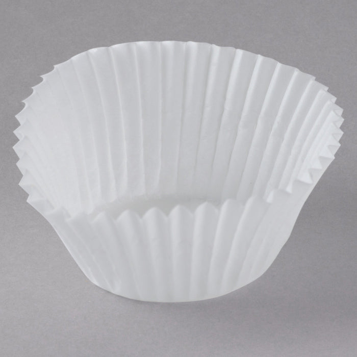 Enjay - 1.25" x 7/8" x 3" White Mini Baking Cup - 500/Pack - Bulk Mart