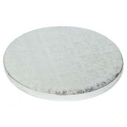 Enjay - 14" Round x 1/2" Thick Silver Cake Board - 12 / Case - Bulk Mart