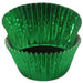 Enjay - 2" x 1.25 x 4.5" Green Brite Foil Baking Cup - 20 x 500/Case - Bulk Mart