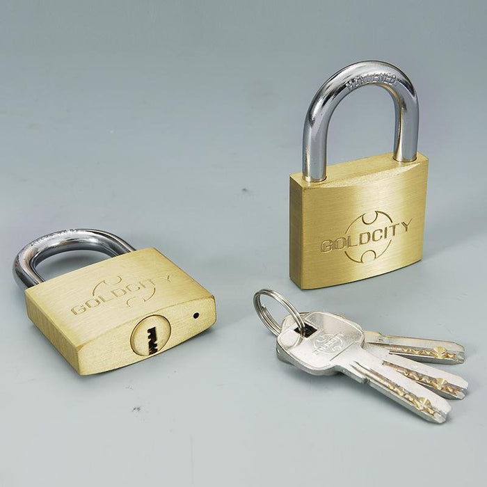 Gold City - Brass Padlock 20mm - Each - Bulk Mart