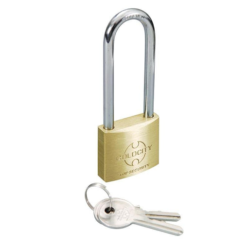 Gold City - Brass Padlock Long 25mm - Each - Bulk Mart