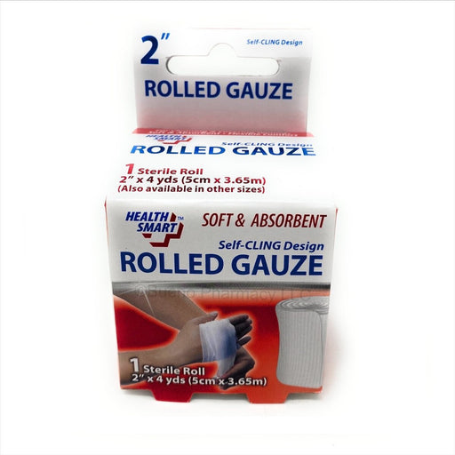 Health & Smart - 2" x 4 Yards Sterile Rolled Gauze - Each - Bulk Mart