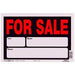 Hillman - 8" x 12 " For Sale Sign - Each - Bulk Mart