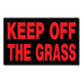 Hillman - 8" x 12" Keep Off The Grass Sign - Each - Bulk Mart