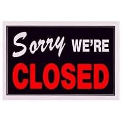 Hillman - Yes We're Open / Sorry We're Closed Sign 2 Sided - Each - Bulk Mart