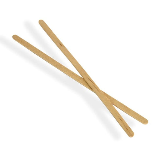 Hy Stix - 7" Round Tip Wooden Coffee Stir Sticks - 1000 / Pack - Bulk Mart