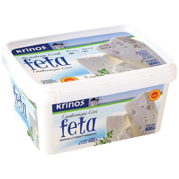 Greek Feta 400g Krinos Greek White Cheese Available Near Me — Bulk Mart